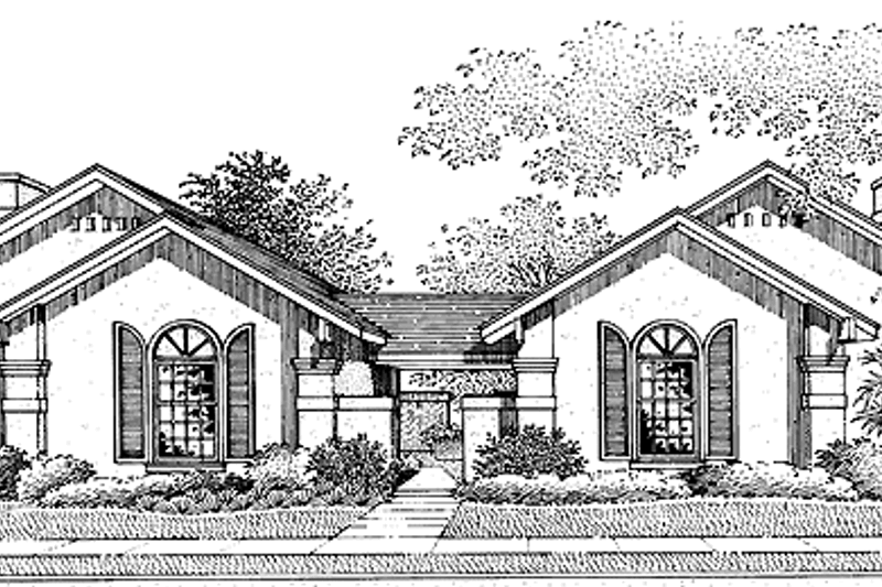 Home Plan - Country Exterior - Front Elevation Plan #45-409