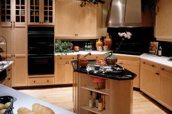 Interior - Kitchen for Mediterranean House Plan #930-45 - 3 bed, 3.5 bath