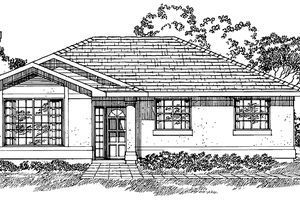 House Plan Design - Exterior - Front Elevation for Craftsman House Plan #47-1044 - 3 bed, 2 bath