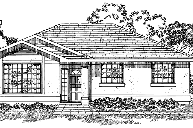 Dream House Plan - Craftsman Exterior - Front Elevation Plan #47-1044