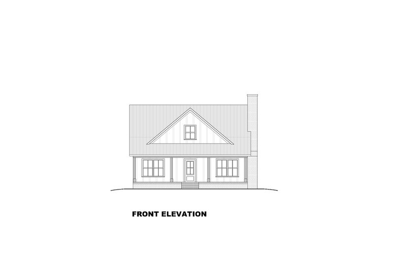 Architectural House Design - Exterior - Front Elevation 4 for Farmhouse House Plan #1117-19 - 3 bed, 2.5 bath