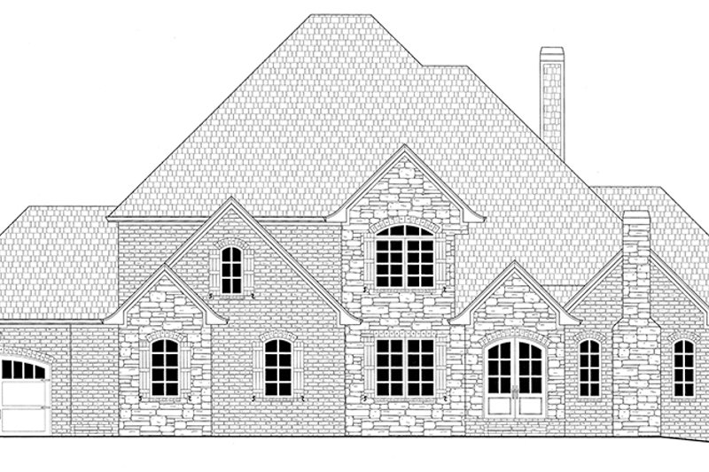 Home Plan - Exterior - Front Elevation 5 for Country House Plan #437-81 - 4 bed, 4.5 bath
