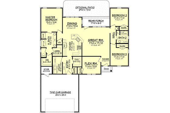 2500 square foot traditional home