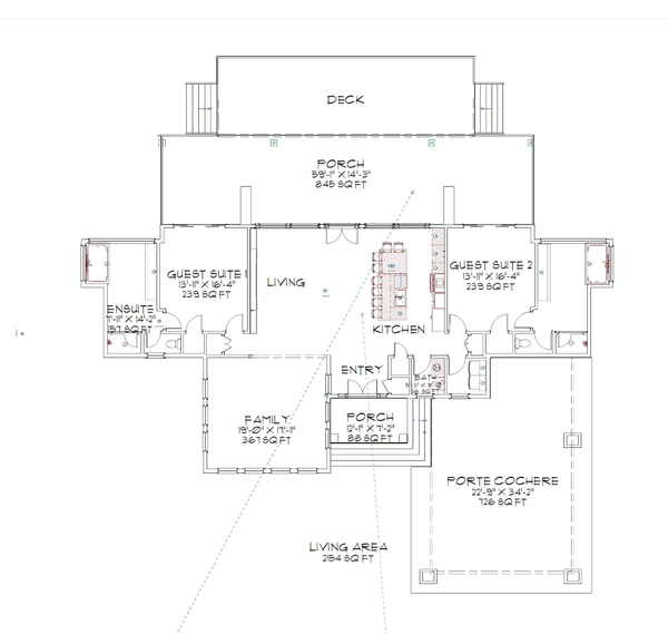 Farmhouse Floor Plan - Main Floor Plan #1109-17