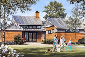 House Blueprint - Craftsman Exterior - Front Elevation Plan #137-377