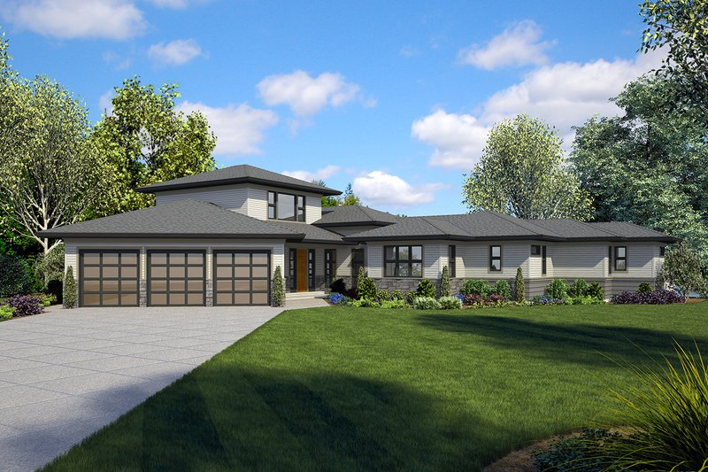 Dream House Plan - Craftsman Exterior - Front Elevation Plan #48-941