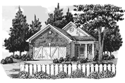 Bungalow Style House Plan - 2 Beds 2 Baths 1393 Sq/Ft Plan #927-292 