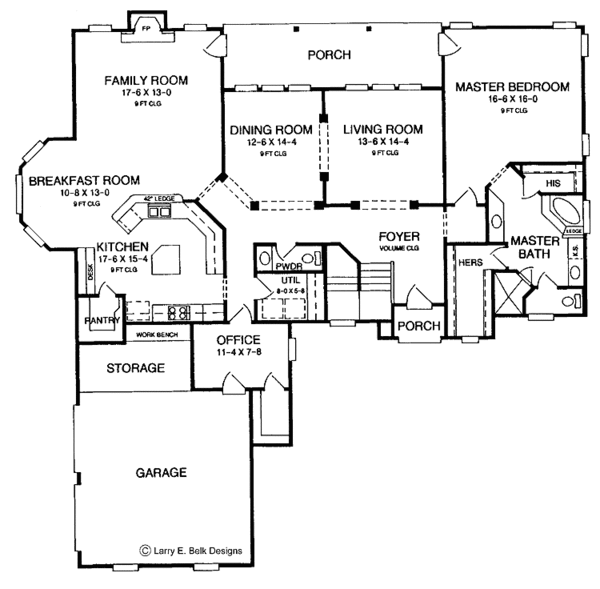 European Style House Plan - 4 Beds 2.5 Baths 3211 Sq/Ft Plan #952-120