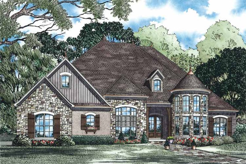 Home Plan - Country Exterior - Front Elevation Plan #17-3342
