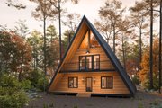 Cabin Style House Plan - 3 Beds 2 Baths 2002 Sq/Ft Plan #1114-7 