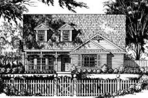 Traditional Exterior - Front Elevation Plan #40-267