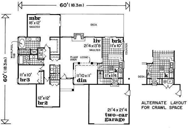 Home Plan - Craftsman Floor Plan - Main Floor Plan #47-994