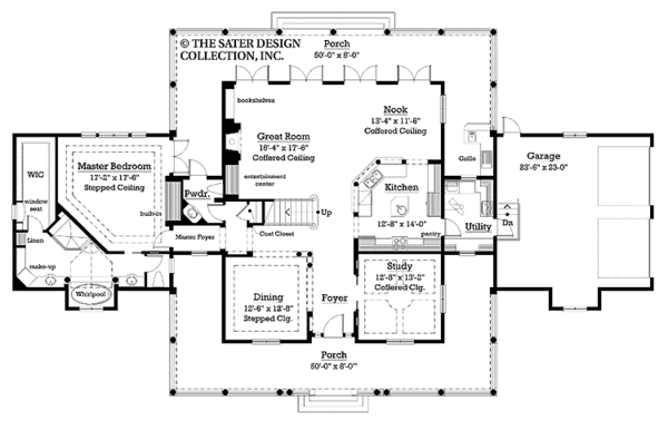 Dream House Plan - Colonial Floor Plan - Main Floor Plan #930-204