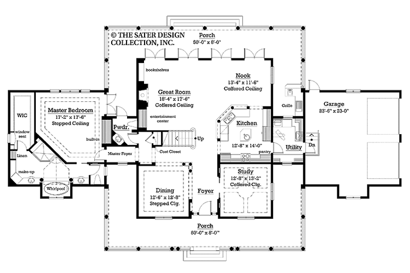 Dream House Plan - Floor Plan - Main Floor for Colonial House Plan #930-204 - 3 bed, 2.5 bath