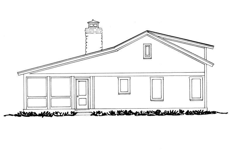 Dream House Plan - Exterior - Other Elevation for Cabin House Plan #942-34 - 3 bed, 0 bath