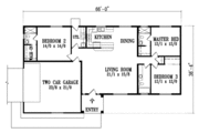 Adobe / Southwestern Style House Plan - 3 Beds 3 Baths 1565 Sq/Ft Plan #1-1290 