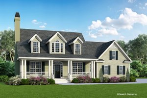 Country Exterior - Front Elevation Plan #929-509