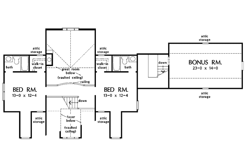 Dream House Plan - Floor Plan - Upper Floor for Country House Plan #929-791 - 4 bed, 4 bath