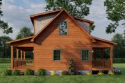 Cabin Style House Plan - 2 Beds 2 Baths 1039 Sq/Ft Plan #923-360 