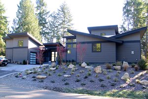 Architectural House Design - Contemporary Exterior - Front Elevation Plan #132-563