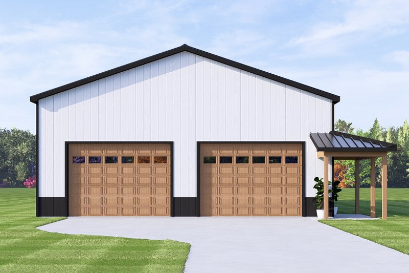 Home Plan - Exterior - Front Elevation 3 for Barndominium House Plan #1064-466 - 1 bed, 1 bath