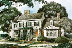 House Plan Design - Exterior - Front Elevation for Country House Plan #429-339 - 4 bed, 3.5 bath