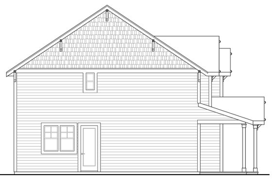 Exterior - Other Elevation for Country House Plan #124-968 - 3 bed, 2.5 bath