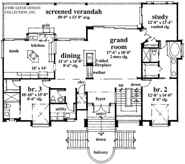 Home Plan - Country Floor Plan - Main Floor Plan #930-33