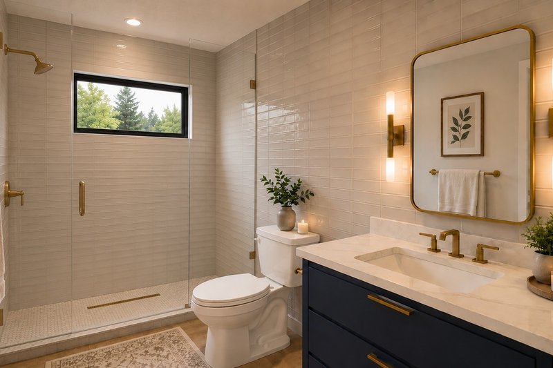 House Blueprint - Interior - Bathroom for Modern House Plan #1064-497 - 1 bed, 1 bath
