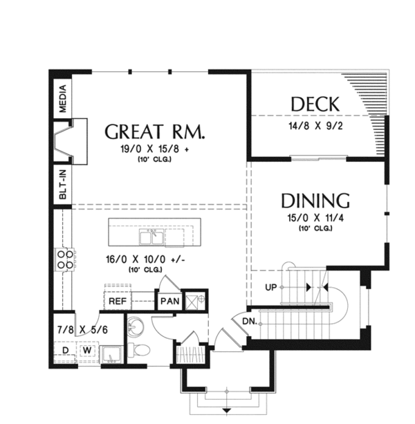 Home Plan - Traditional Floor Plan - Main Floor Plan #48-910