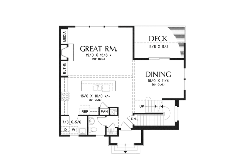Dream House Plan - Floor Plan - Main Floor for Traditional House Plan #48-910 - 4 bed, 3.5 bath