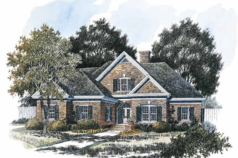 Home Plan - Colonial Exterior - Front Elevation Plan #429-219
