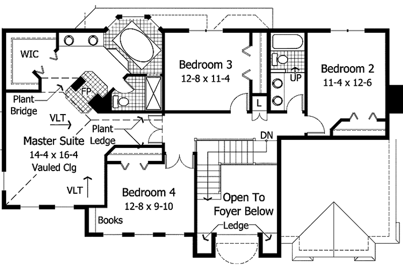 Home Plan - Floor Plan - Upper Floor for Traditional House Plan #51-932 - 4 bed, 2.5 bath