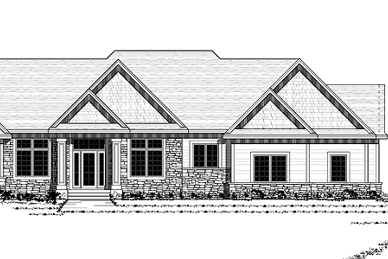 Dream House Plan - Ranch Exterior - Front Elevation Plan #51-676