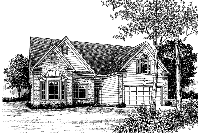 Dream House Plan - Exterior - Front Elevation 3 for Colonial House Plan #453-280 - 3 bed, 2 bath