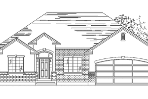 Architectural House Design - Traditional Exterior - Front Elevation Plan #945-10