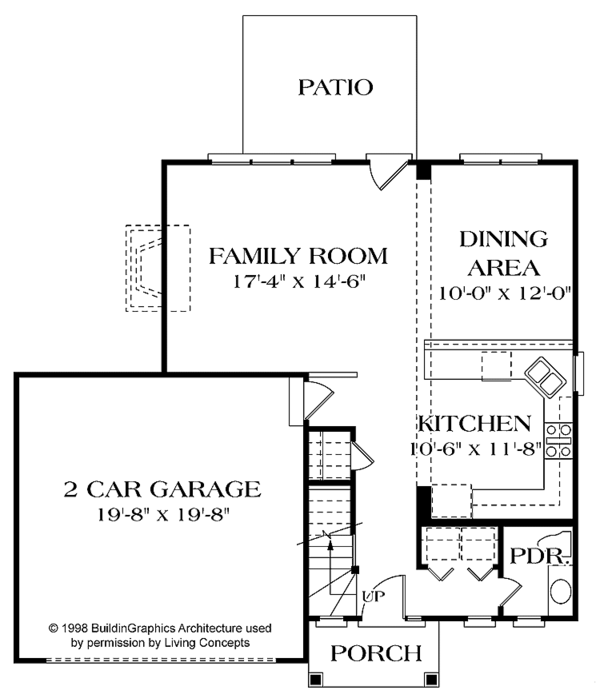 Dream House Plan - Colonial Floor Plan - Main Floor Plan #453-265