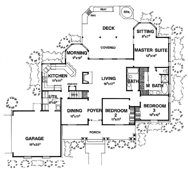 House Design - Country Floor Plan - Main Floor Plan #472-64