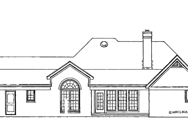 Dream House Plan - Exterior - Rear Elevation for Country House Plan #952-257 - 3 bed, 2 bath