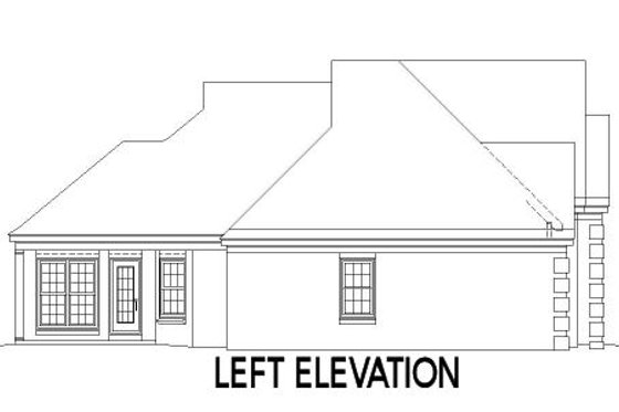 Exterior - Other Elevation 1 for European House Plan #81-1176 - 4 bed, 3 bath