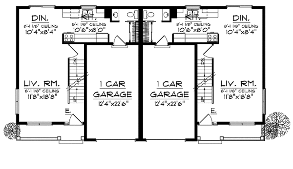Architectural House Design - Country Floor Plan - Main Floor Plan #70-1405