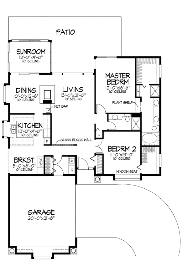 Dream House Plan - Mediterranean Floor Plan - Main Floor Plan #320-743