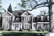 Country Style House Plan - 5 Beds 4 Baths 3783 Sq/Ft Plan #137-210 