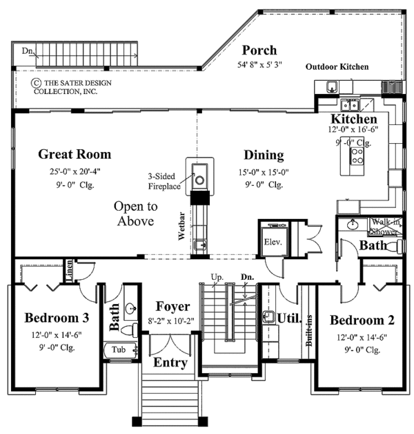 Home Plan - European Floor Plan - Main Floor Plan #930-126