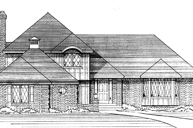 Home Plan - European Exterior - Front Elevation Plan #51-863