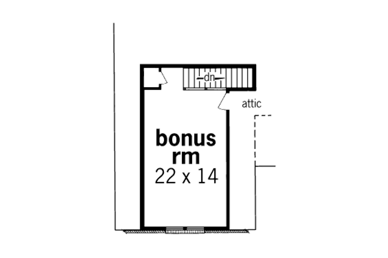 Dream House Plan - Floor Plan - Other Floor for Country House Plan #45-320 - 3 bed, 2 bath