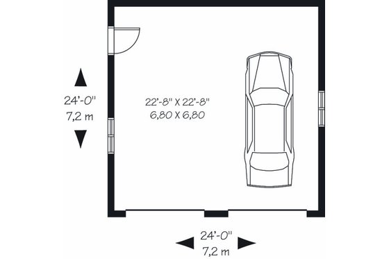 Floor Plan - Main Floor for Craftsman House Plan #23-772, 0 bath