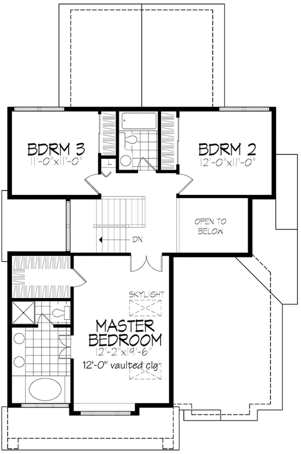 Home Plan - Prairie Floor Plan - Upper Floor Plan #320-1082