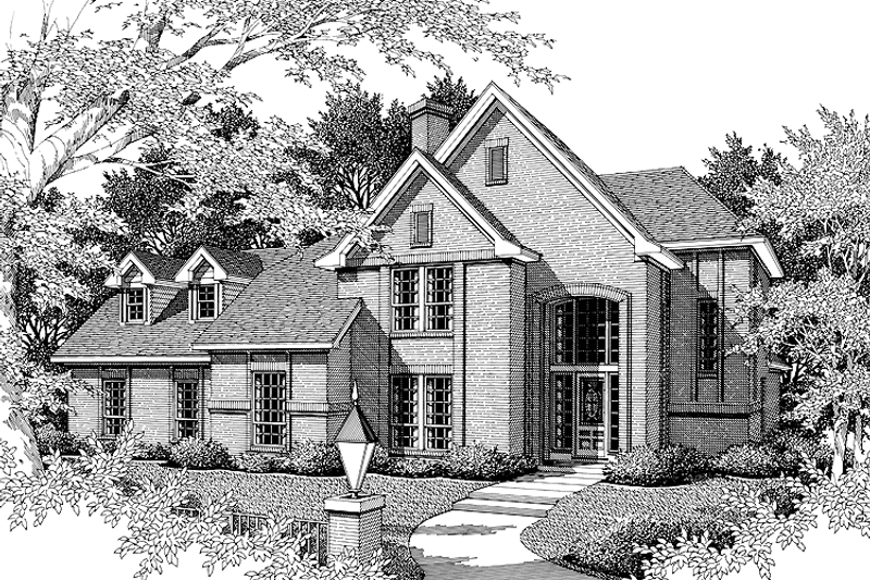 Home Plan - Exterior - Front Elevation 3 for Contemporary House Plan #952-89 - 4 bed, 3.5 bath