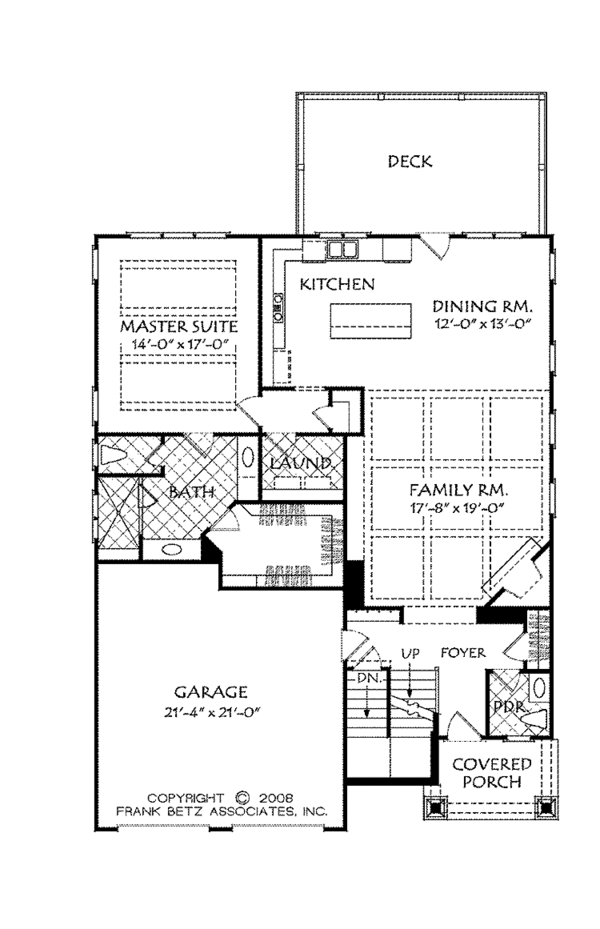 Traditional Floor Plan - Main Floor Plan #927-936